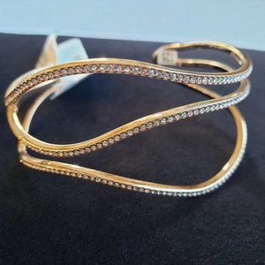 Michael Kors Wonderlust Rose Gold Open Statement Cuff/Bracelet/Bangle